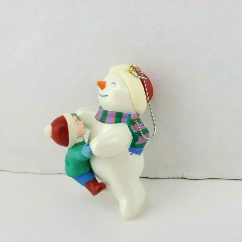 VTG Hallmark Keepsake Ornament - 1998 Fancy Footwork - Dancing Snowman & Child